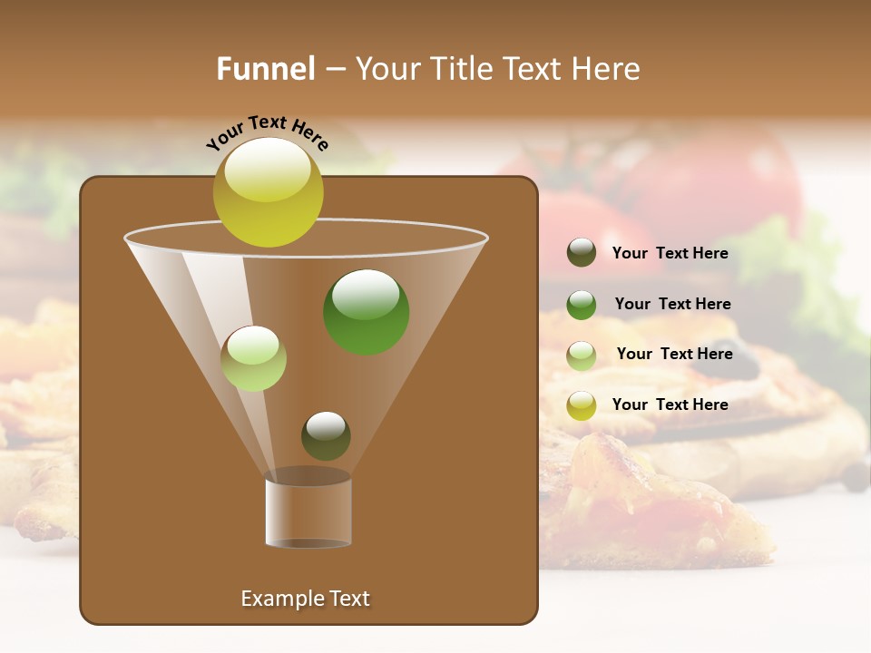 Isolated Pepperoni Baked PowerPoint Template