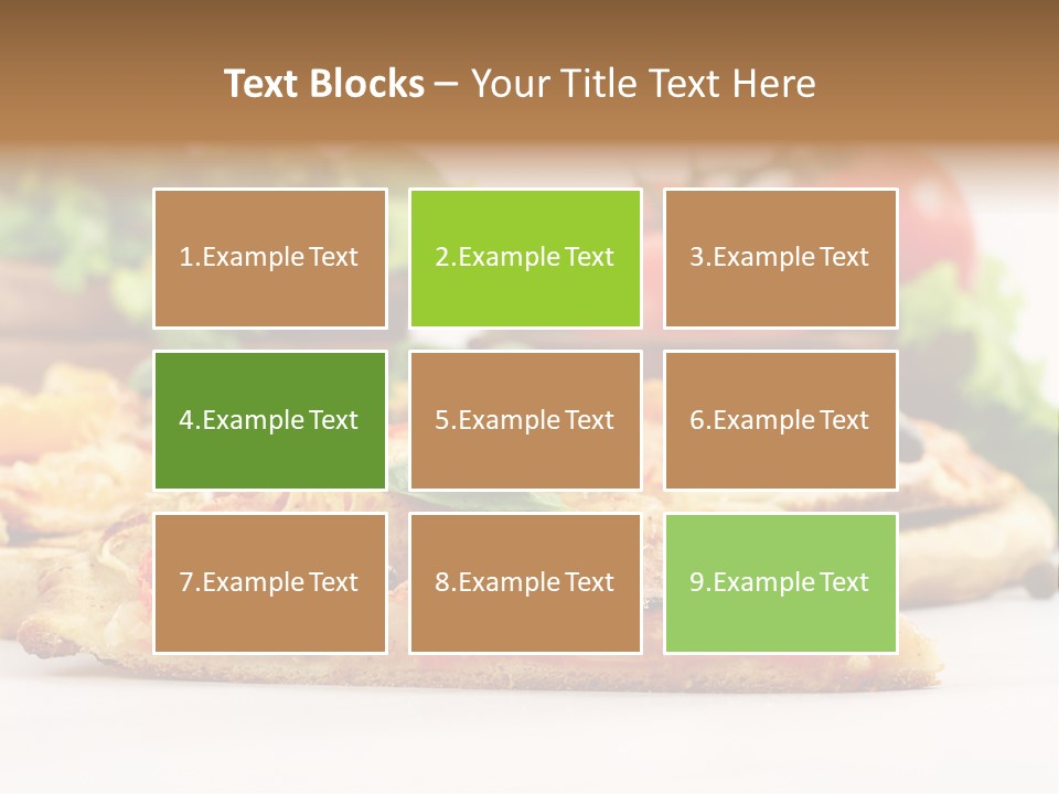 Isolated Pepperoni Baked PowerPoint Template