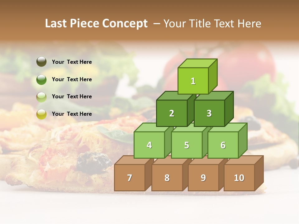 Isolated Pepperoni Baked PowerPoint Template