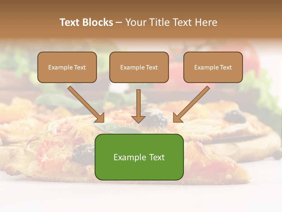 Isolated Pepperoni Baked PowerPoint Template