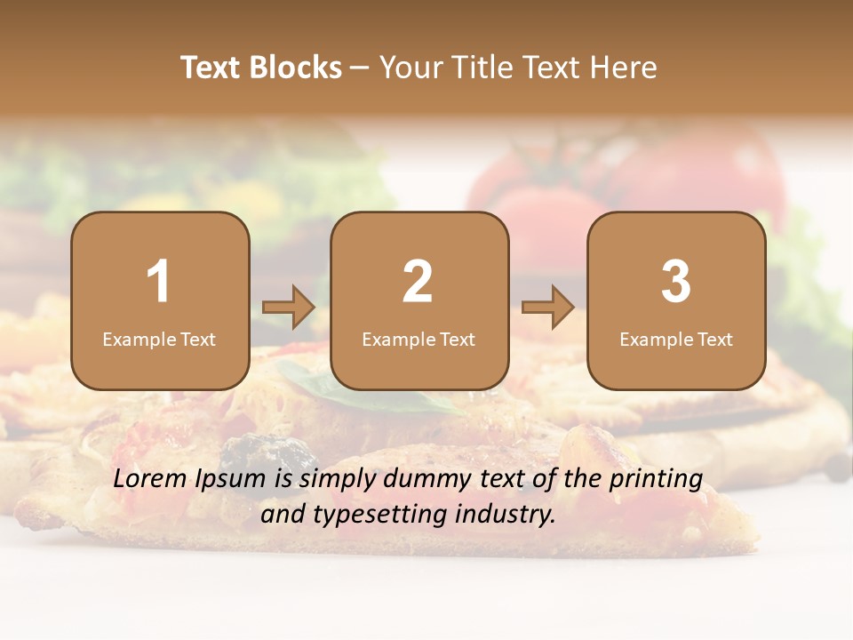 Isolated Pepperoni Baked PowerPoint Template