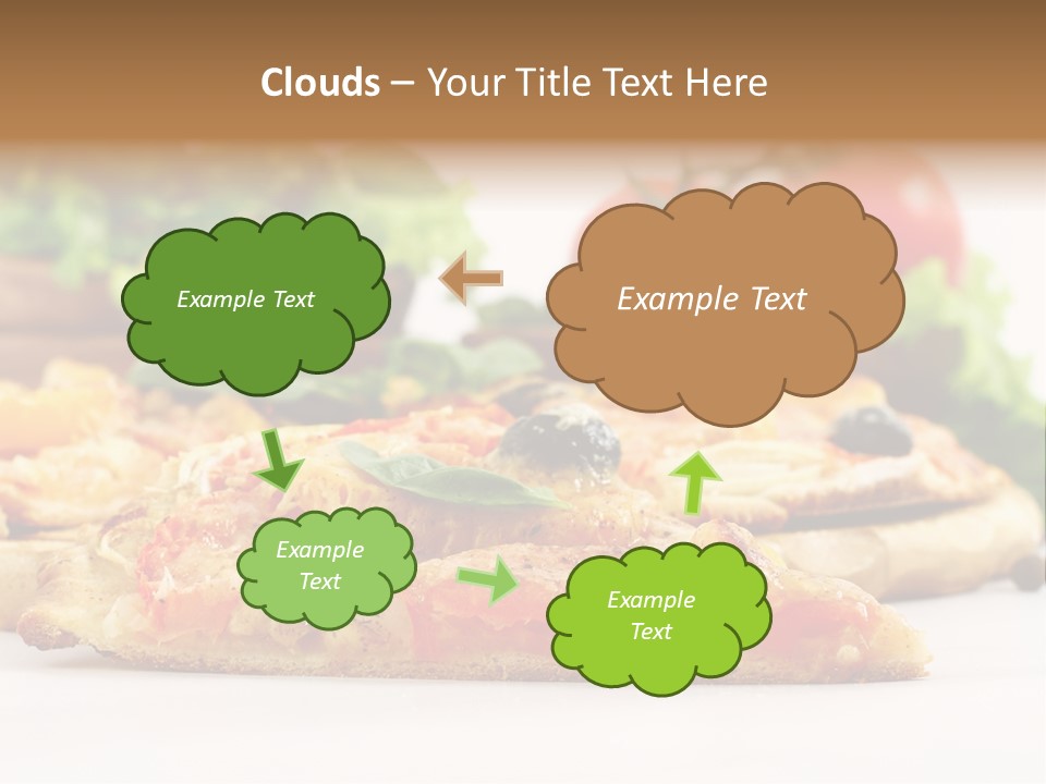 Isolated Pepperoni Baked PowerPoint Template