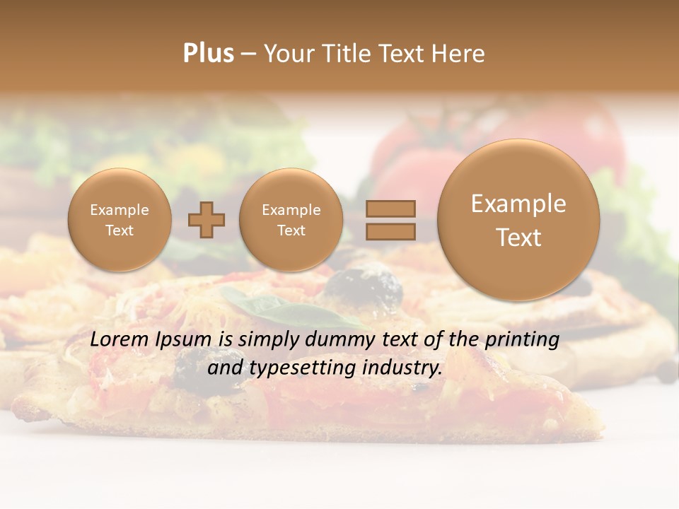 Isolated Pepperoni Baked PowerPoint Template