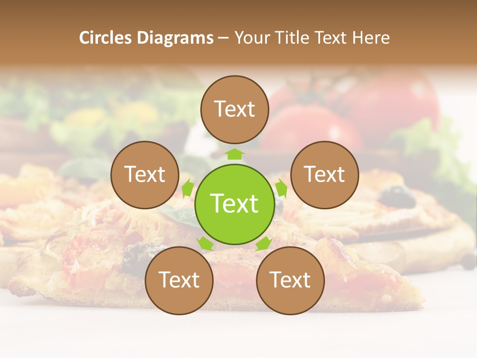 Isolated Pepperoni Baked PowerPoint Template
