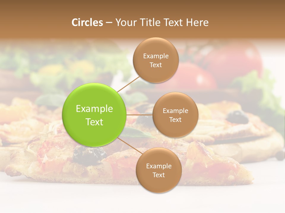 Isolated Pepperoni Baked PowerPoint Template