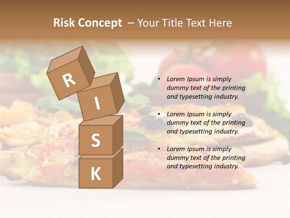 Isolated Pepperoni Baked PowerPoint Template