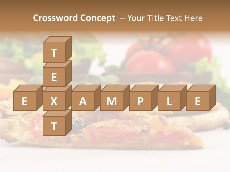 Isolated Pepperoni Baked PowerPoint Template