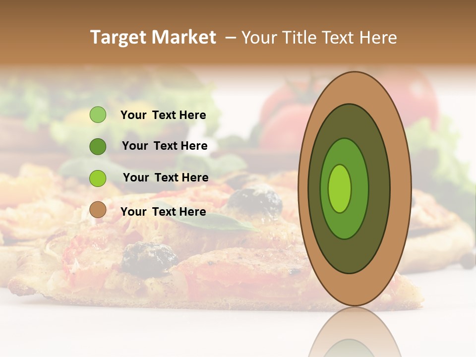 Isolated Pepperoni Baked PowerPoint Template