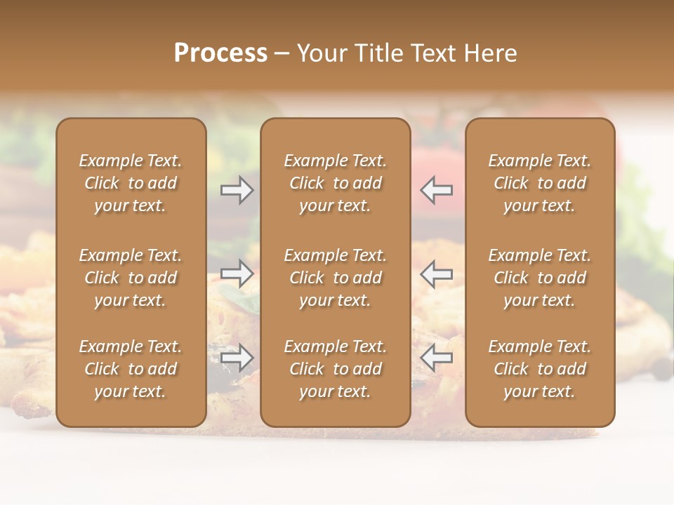 Isolated Pepperoni Baked PowerPoint Template