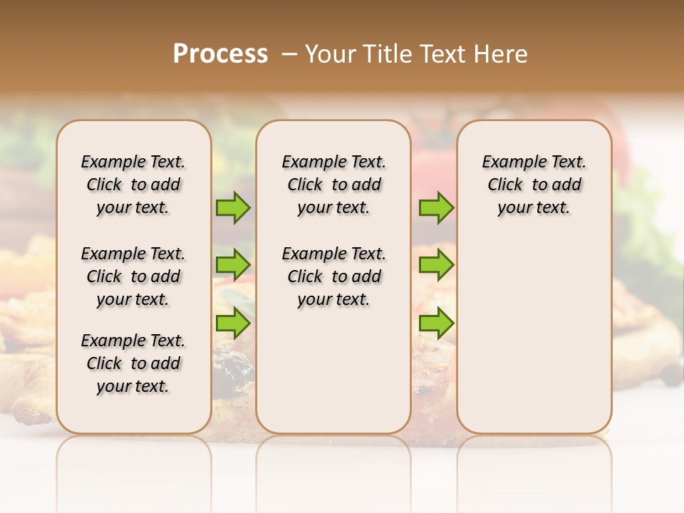 Isolated Pepperoni Baked PowerPoint Template