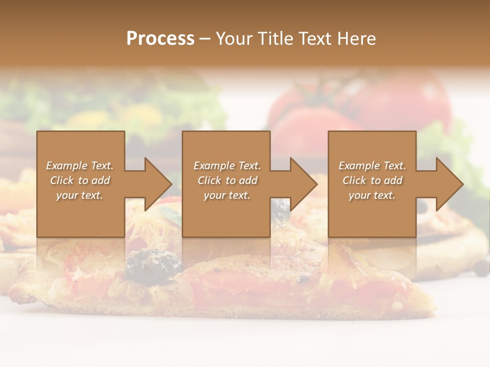 Isolated Pepperoni Baked PowerPoint Template