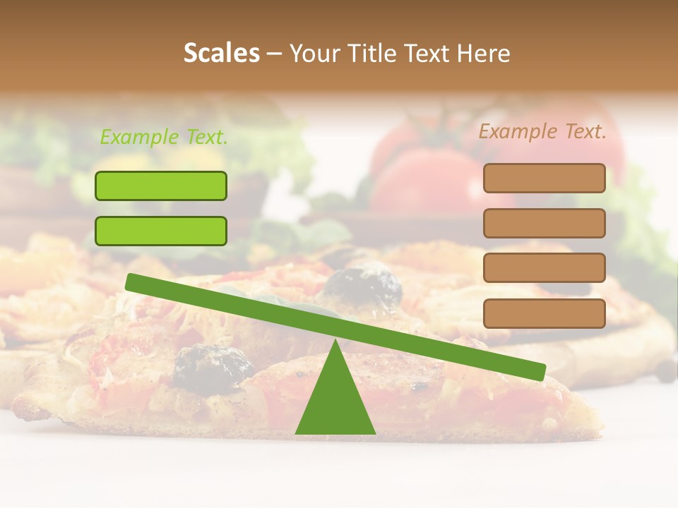 Isolated Pepperoni Baked PowerPoint Template