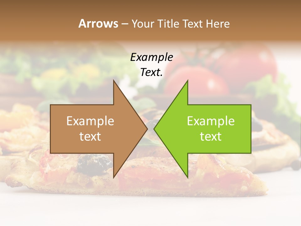 Isolated Pepperoni Baked PowerPoint Template