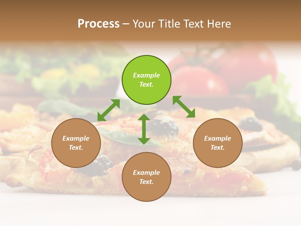 Isolated Pepperoni Baked PowerPoint Template