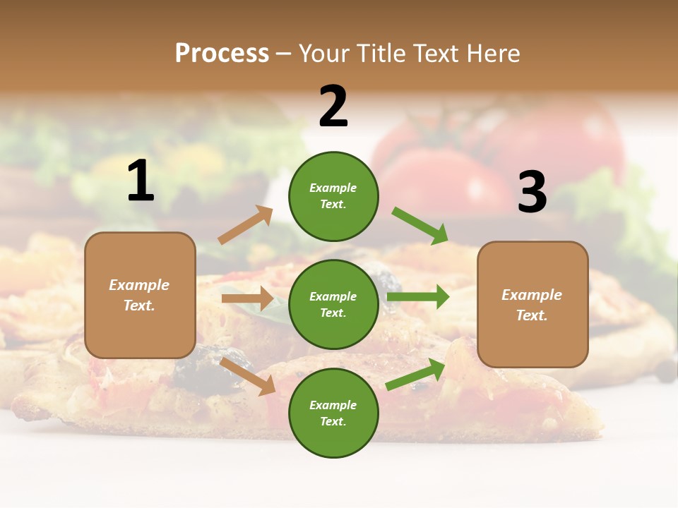 Isolated Pepperoni Baked PowerPoint Template