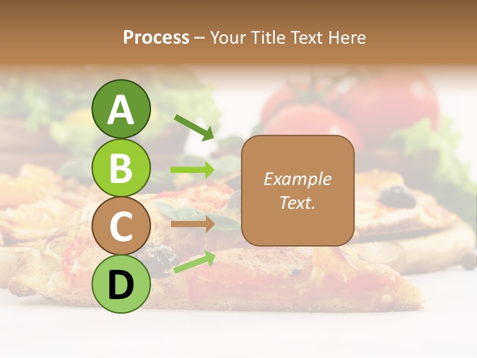 Isolated Pepperoni Baked PowerPoint Template