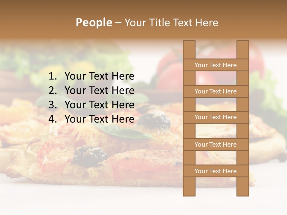 Isolated Pepperoni Baked PowerPoint Template