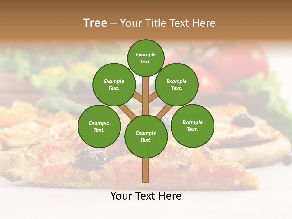 Isolated Pepperoni Baked PowerPoint Template