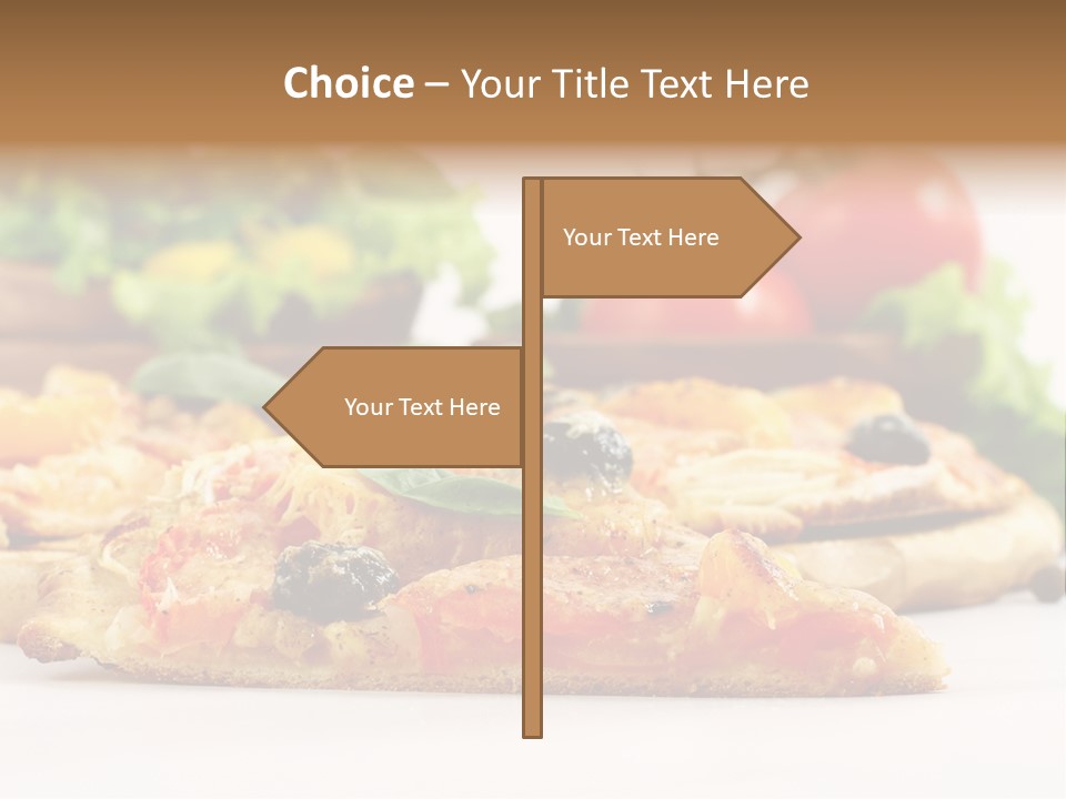 Isolated Pepperoni Baked PowerPoint Template