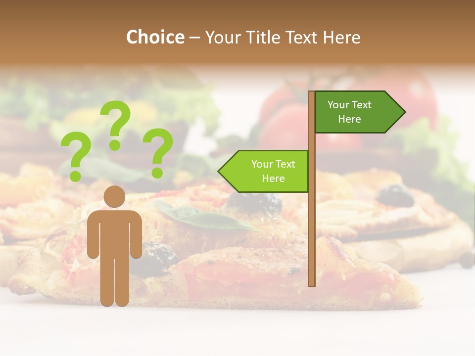 Isolated Pepperoni Baked PowerPoint Template