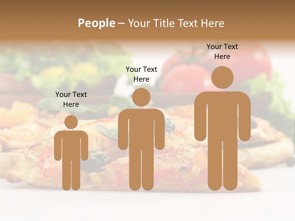 Isolated Pepperoni Baked PowerPoint Template