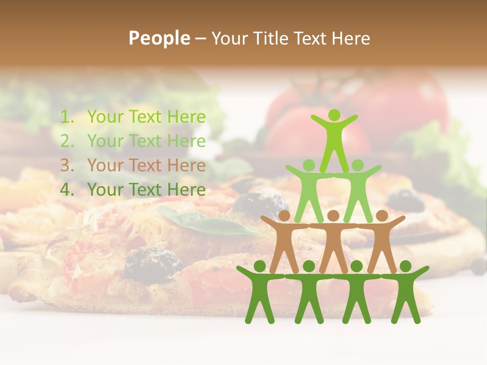 Isolated Pepperoni Baked PowerPoint Template