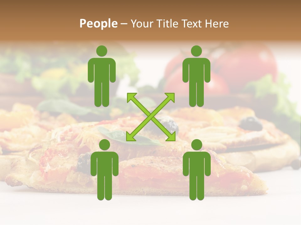 Isolated Pepperoni Baked PowerPoint Template