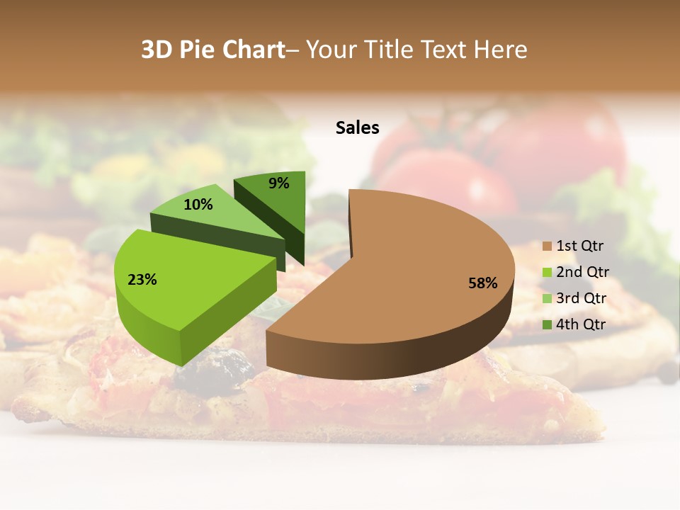 Isolated Pepperoni Baked PowerPoint Template