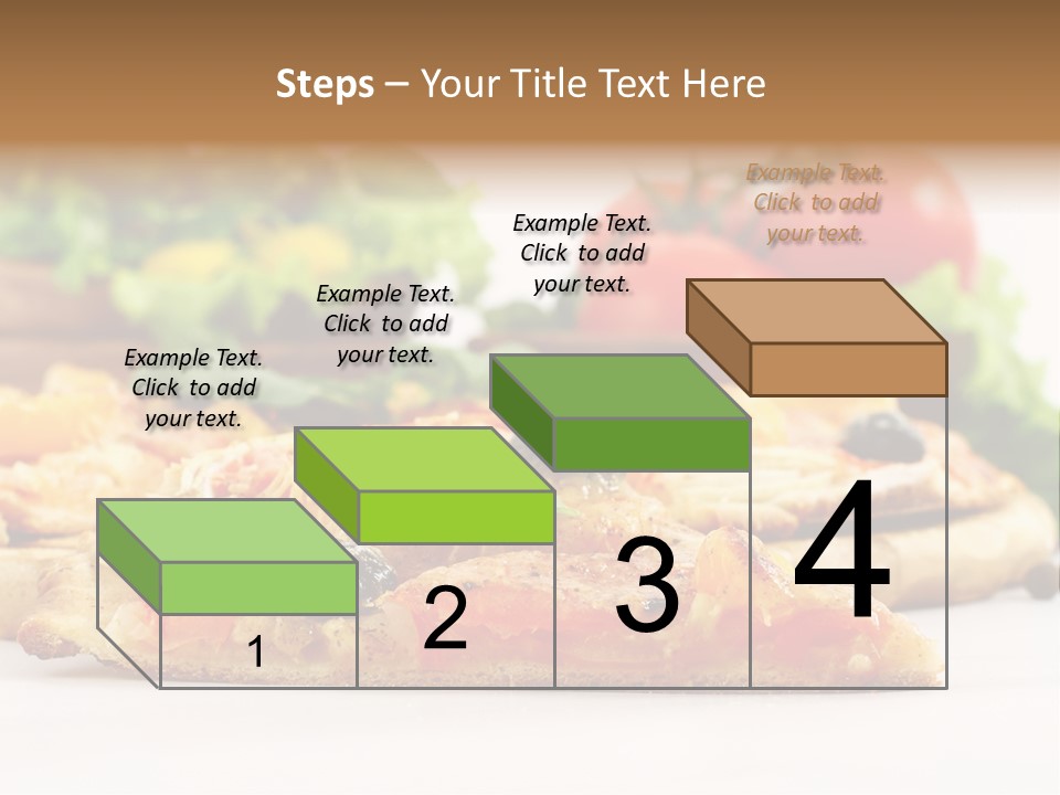 Isolated Pepperoni Baked PowerPoint Template