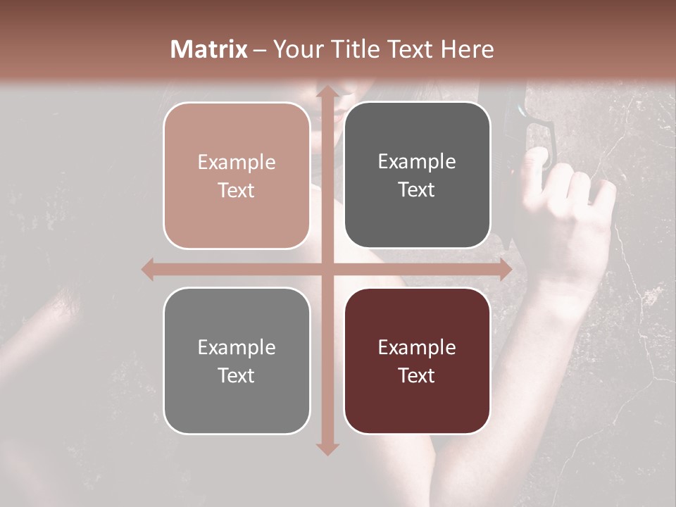 Weapons Portrait Pistol PowerPoint Template