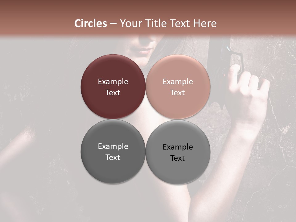 Weapons Portrait Pistol PowerPoint Template