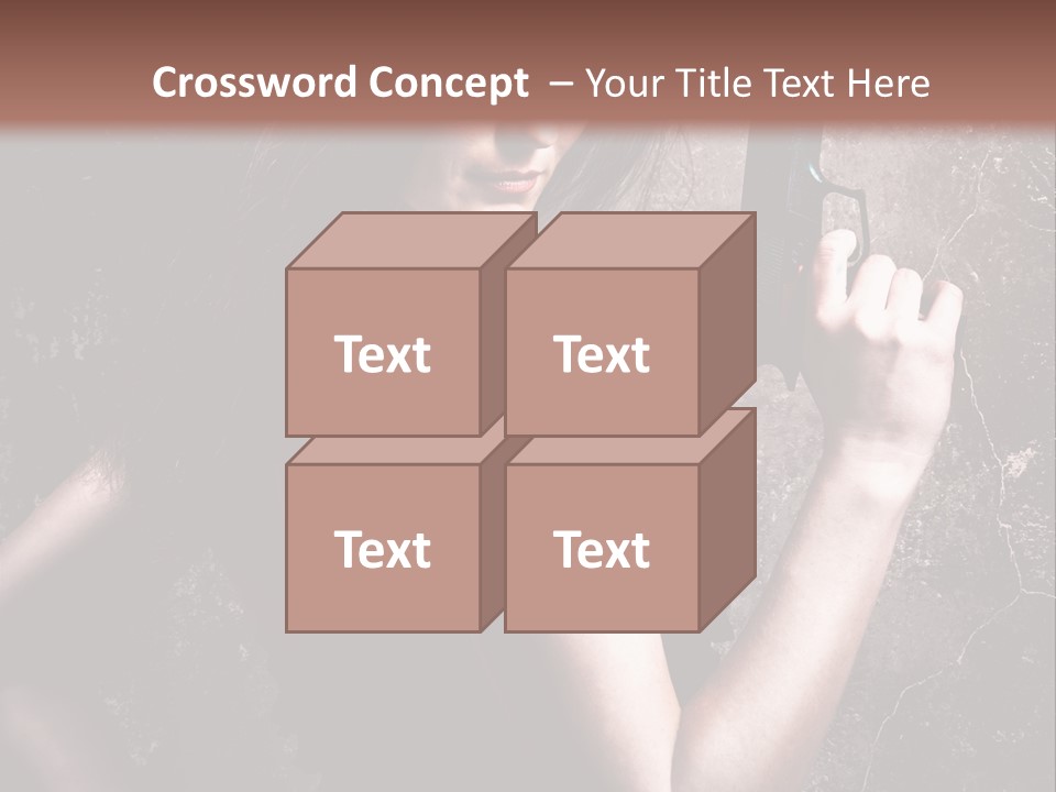 Weapons Portrait Pistol PowerPoint Template