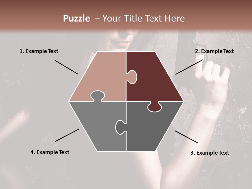 Weapons Portrait Pistol PowerPoint Template