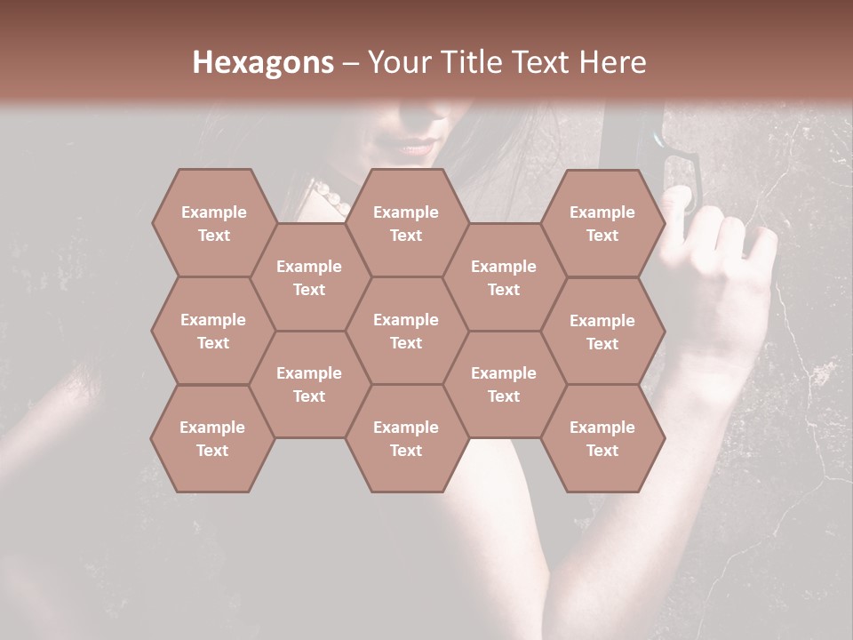 Weapons Portrait Pistol PowerPoint Template