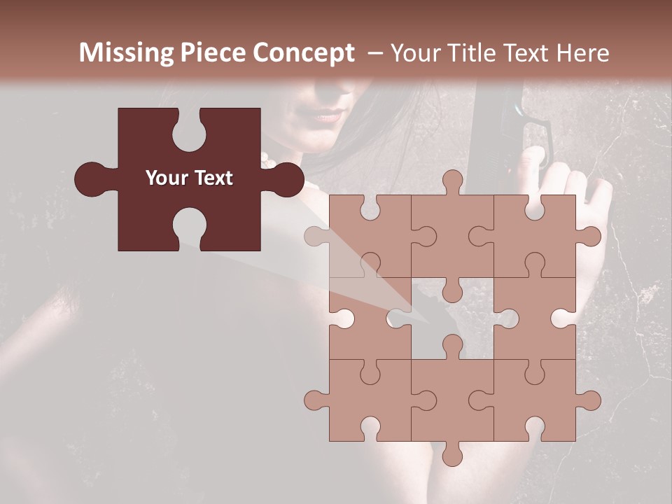 Weapons Portrait Pistol PowerPoint Template