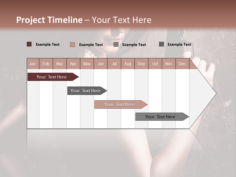 Weapons Portrait Pistol PowerPoint Template