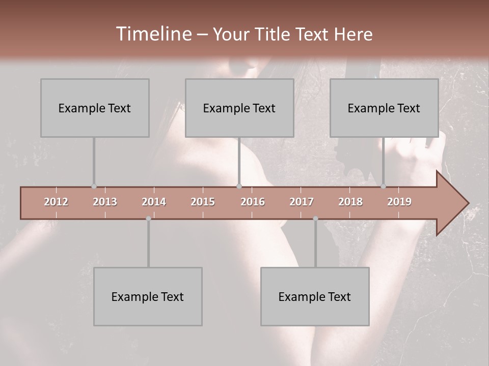 Weapons Portrait Pistol PowerPoint Template