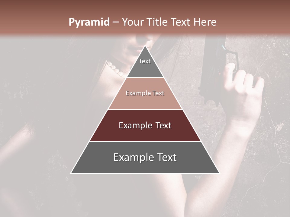 Weapons Portrait Pistol PowerPoint Template