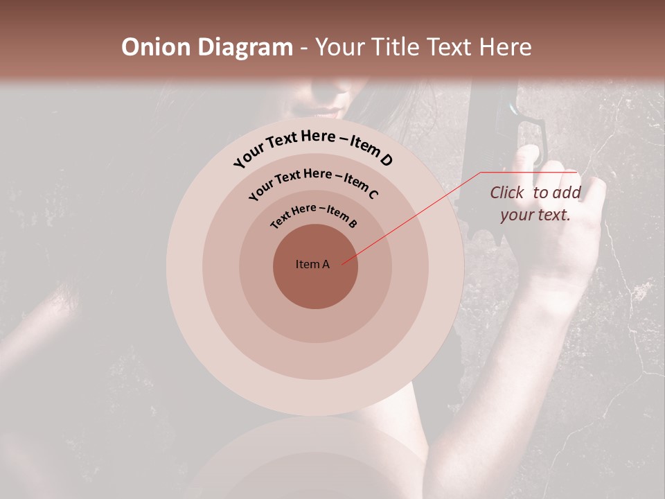 Weapons Portrait Pistol PowerPoint Template
