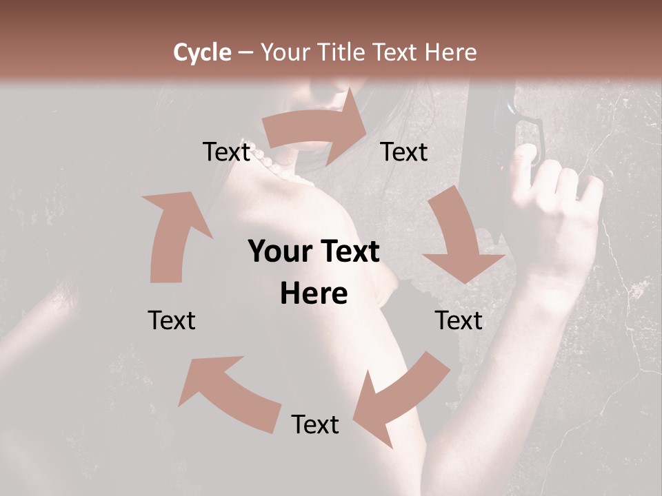 Weapons Portrait Pistol PowerPoint Template