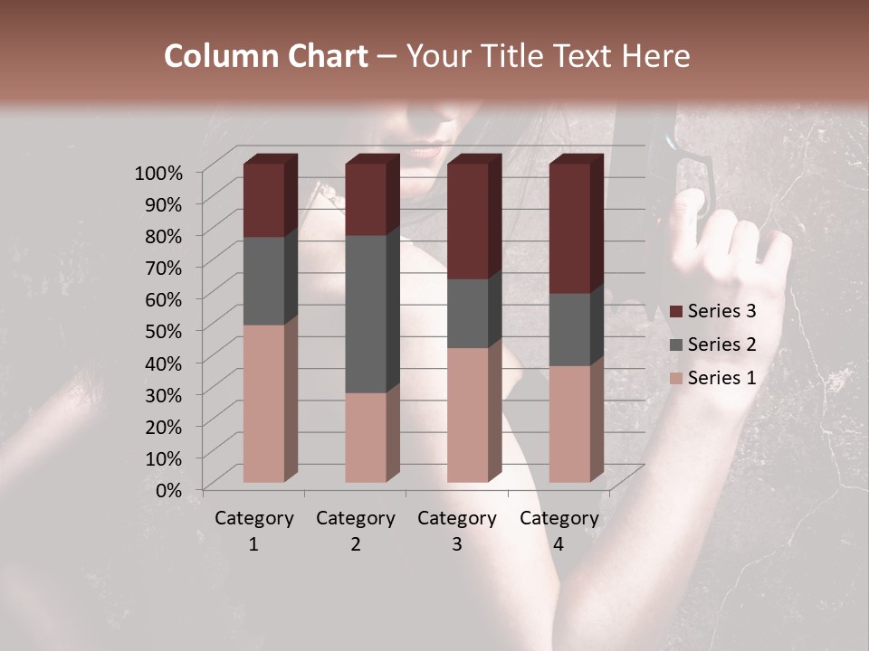 Weapons Portrait Pistol PowerPoint Template