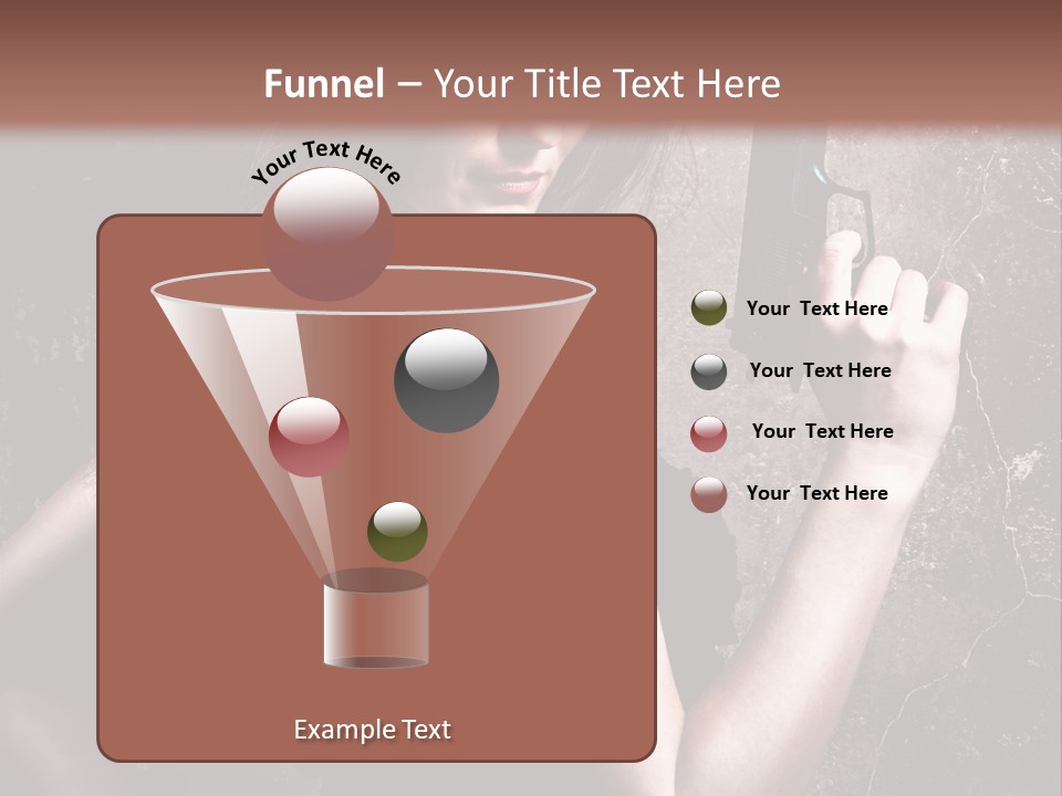 Weapons Portrait Pistol PowerPoint Template