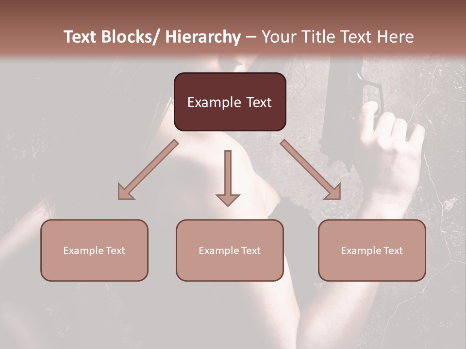 Weapons Portrait Pistol PowerPoint Template