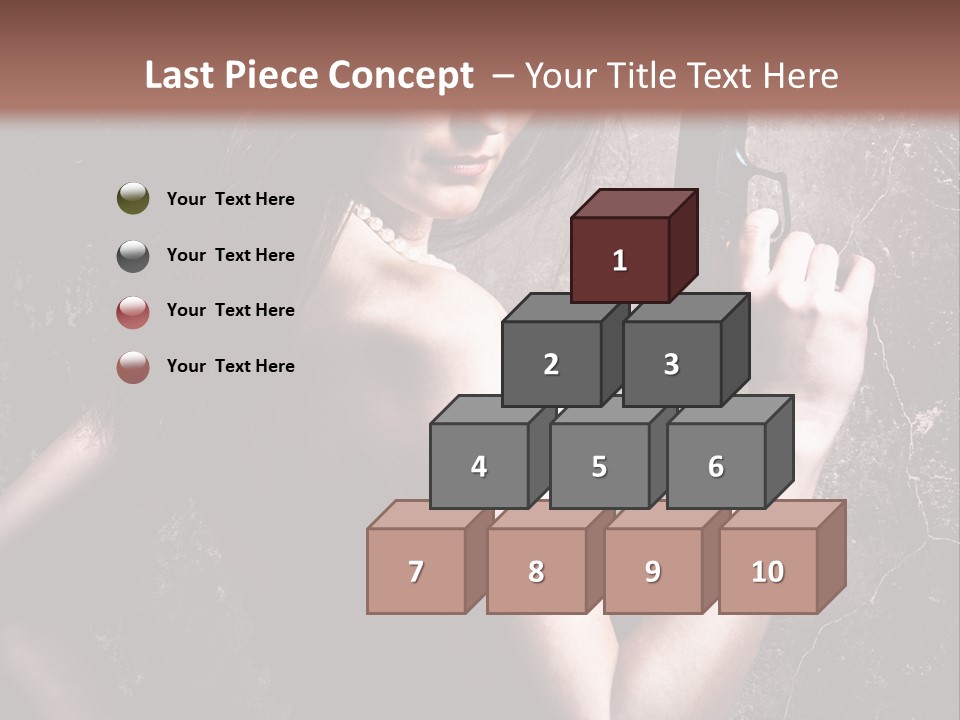 Weapons Portrait Pistol PowerPoint Template