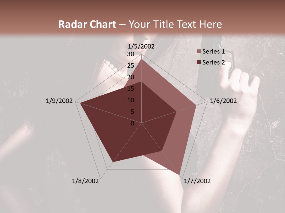 Weapons Portrait Pistol PowerPoint Template