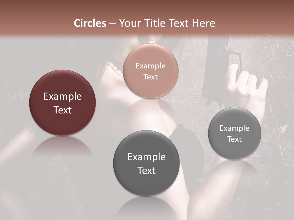 Weapons Portrait Pistol PowerPoint Template