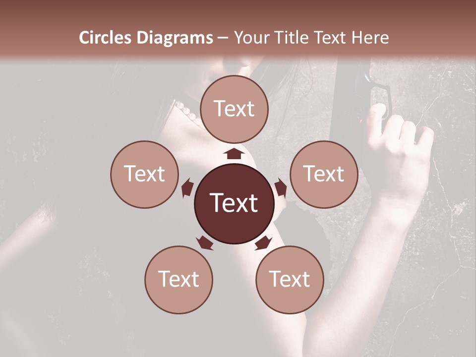 Weapons Portrait Pistol PowerPoint Template