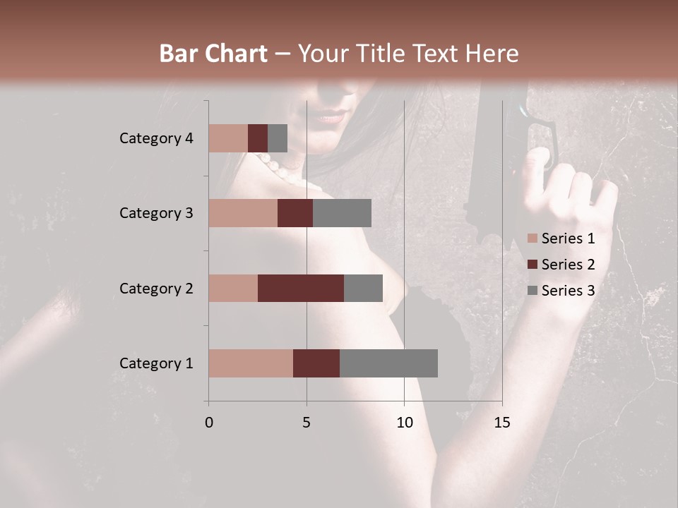 Weapons Portrait Pistol PowerPoint Template