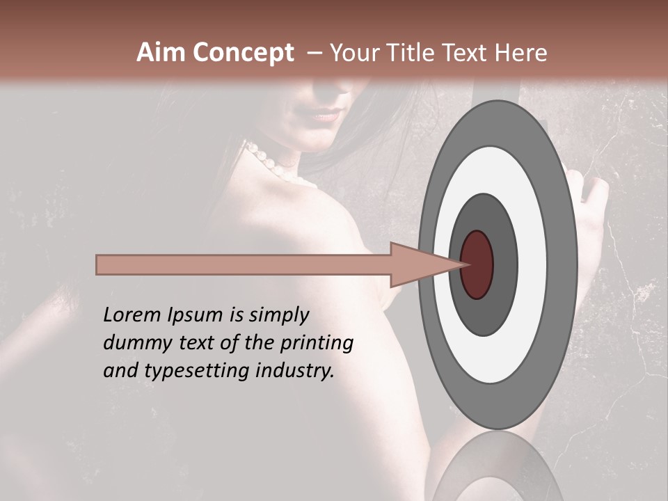 Weapons Portrait Pistol PowerPoint Template