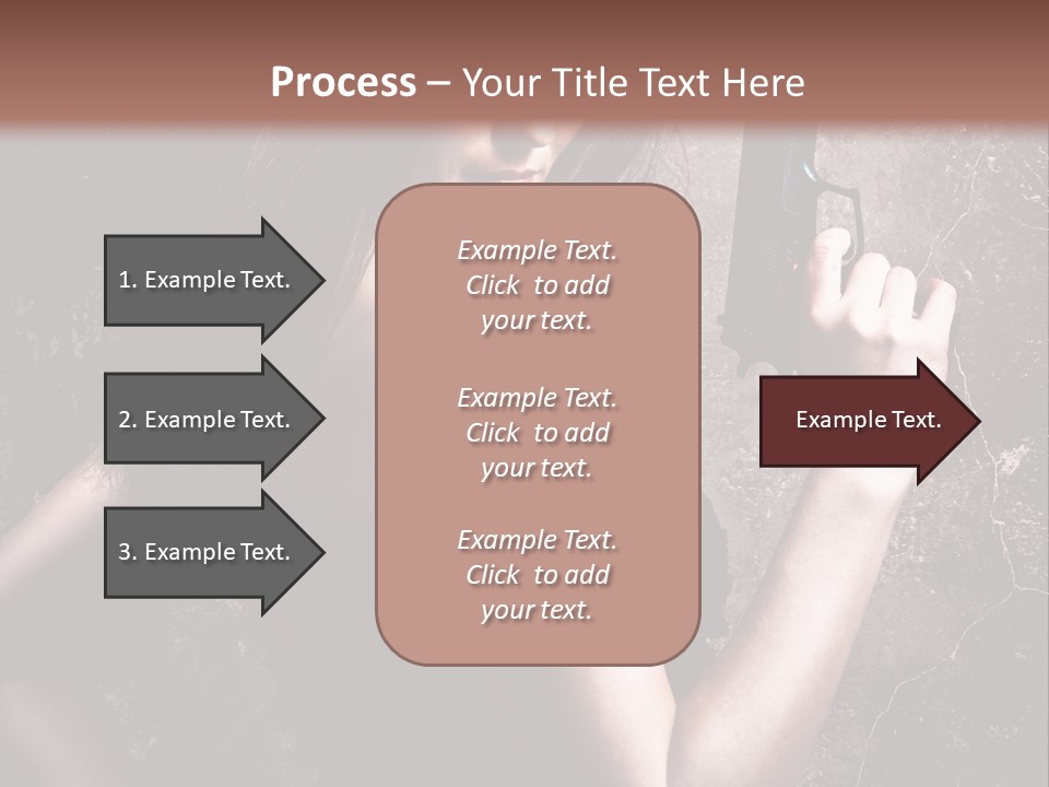 Weapons Portrait Pistol PowerPoint Template